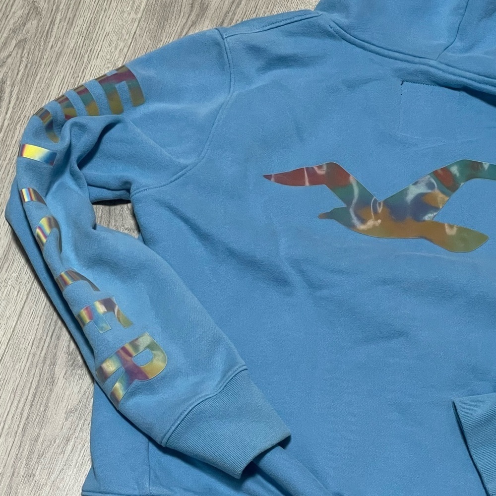 Hollister Hoodie with hologram logo Sz Medium - Picture 9 of 10